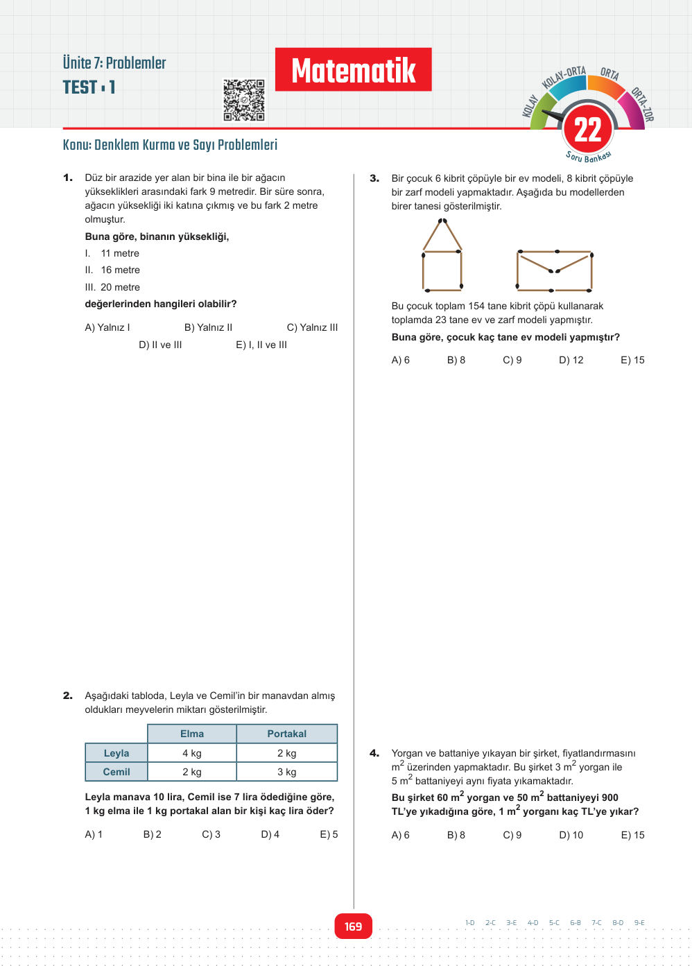 Konuşan Kitap örnek sayfa — Ünite 7 · Problemler